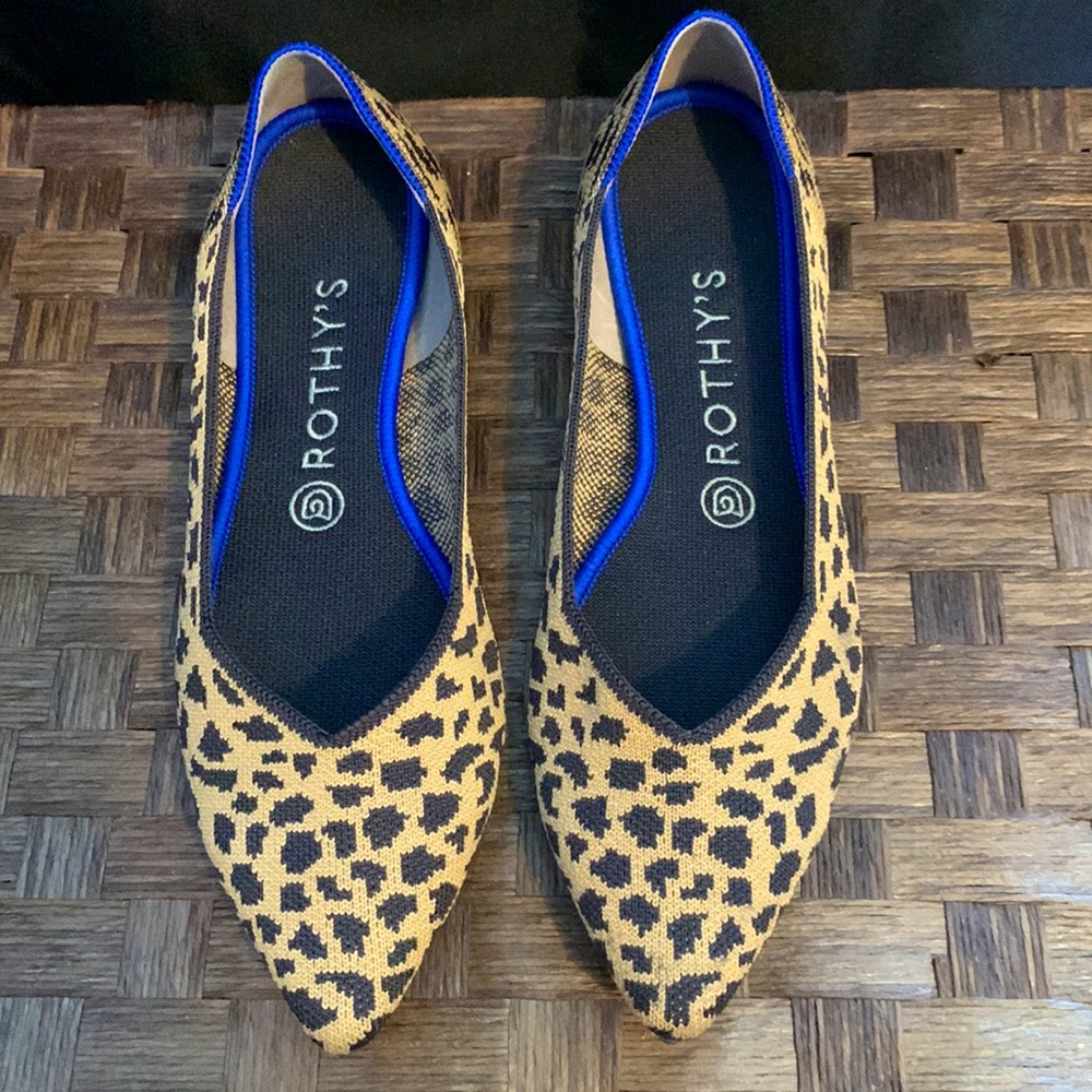 Rothy’s The Point Leopard print size 9